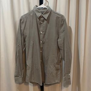 Grey long sleeve button down